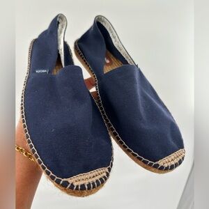 Viscata barceloneta blue espadrilles canvas flats slipon rounded toe shoe 12 46
